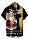 Men's Christmas Funny Graphic Short Sleeve Hawaiian Shirt